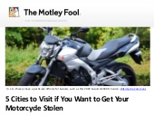 Motorcycle thefts slideshare